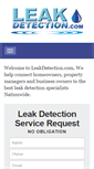 Mobile Screenshot of leakdetection.com