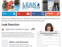Tablet Screenshot of leakdetection.com